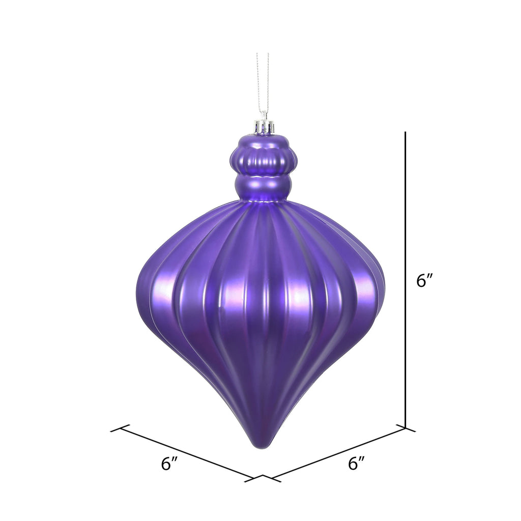 Vickerman 6" Periwinkle Matte Onion Drop 4/Bg