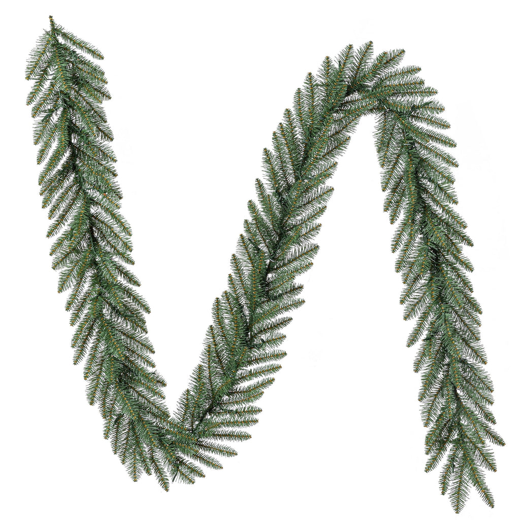 Milford LumaDazzle Pre-Lit Color-Changing Twinkle LED Artificial Christmas Garland, Green, 9', by Holiday Time