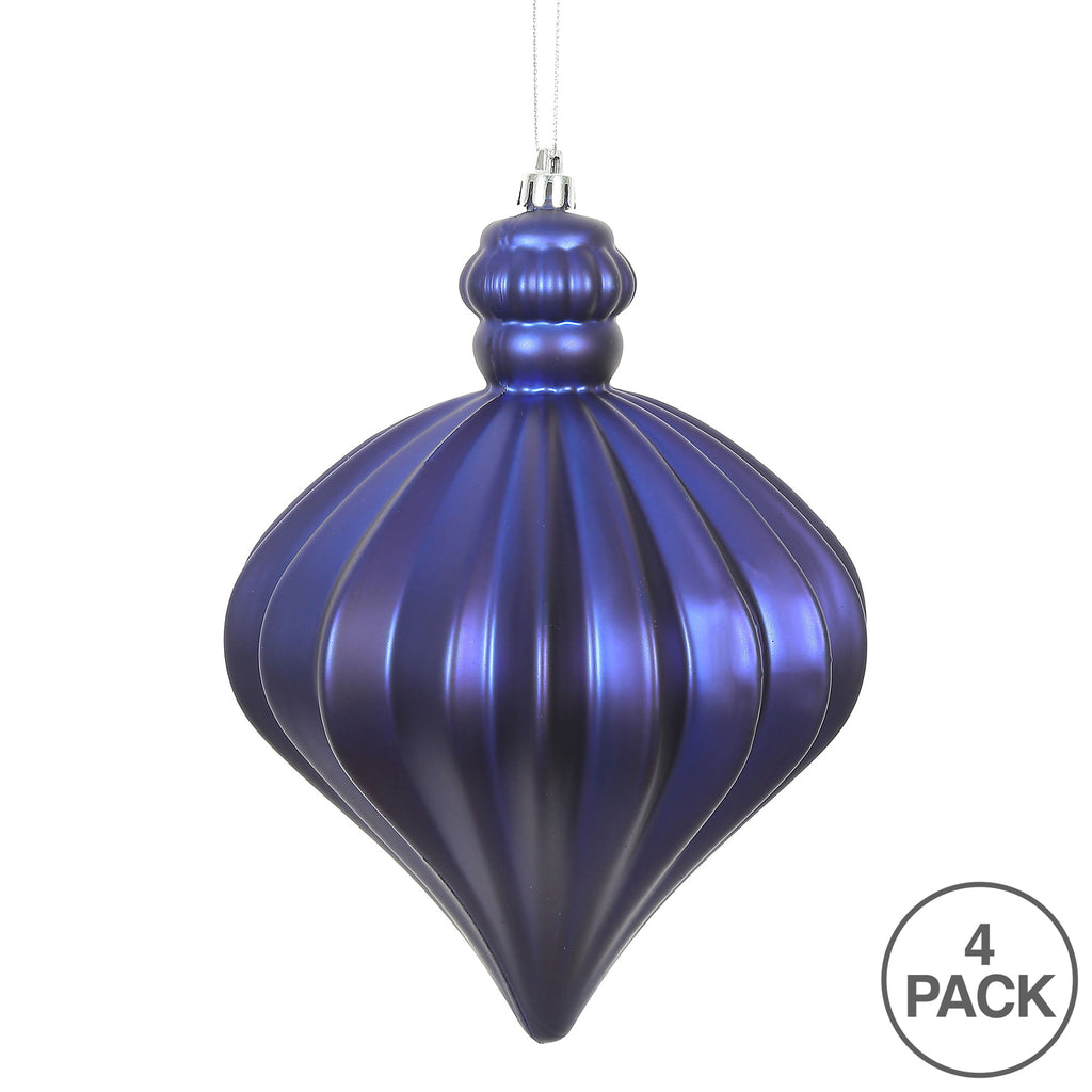 Vickerman 6" Periwinkle Matte Onion Drop 4/Bg
