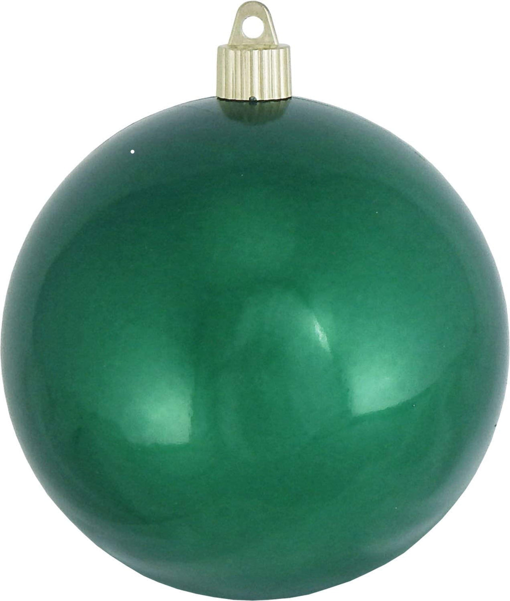 Christmas By Krebs Ornament, Large Commercial Grade Indoor and Outdoor Shatterproof Plastic, UV and Water Resistant Ball Ornament Decorations (Shiny Azure Blue, 12 inch (300mm))