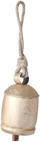 Set of 3 Rustic Christmas Cow Bells for Decoration – Antique Metal Jingle Bells for Tree, Wreath, & Holiday Decor