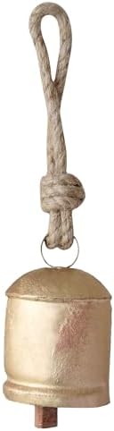 Set of 3 Rustic Christmas Cow Bells for Decoration – Antique Metal Jingle Bells for Tree, Wreath, & Holiday Decor