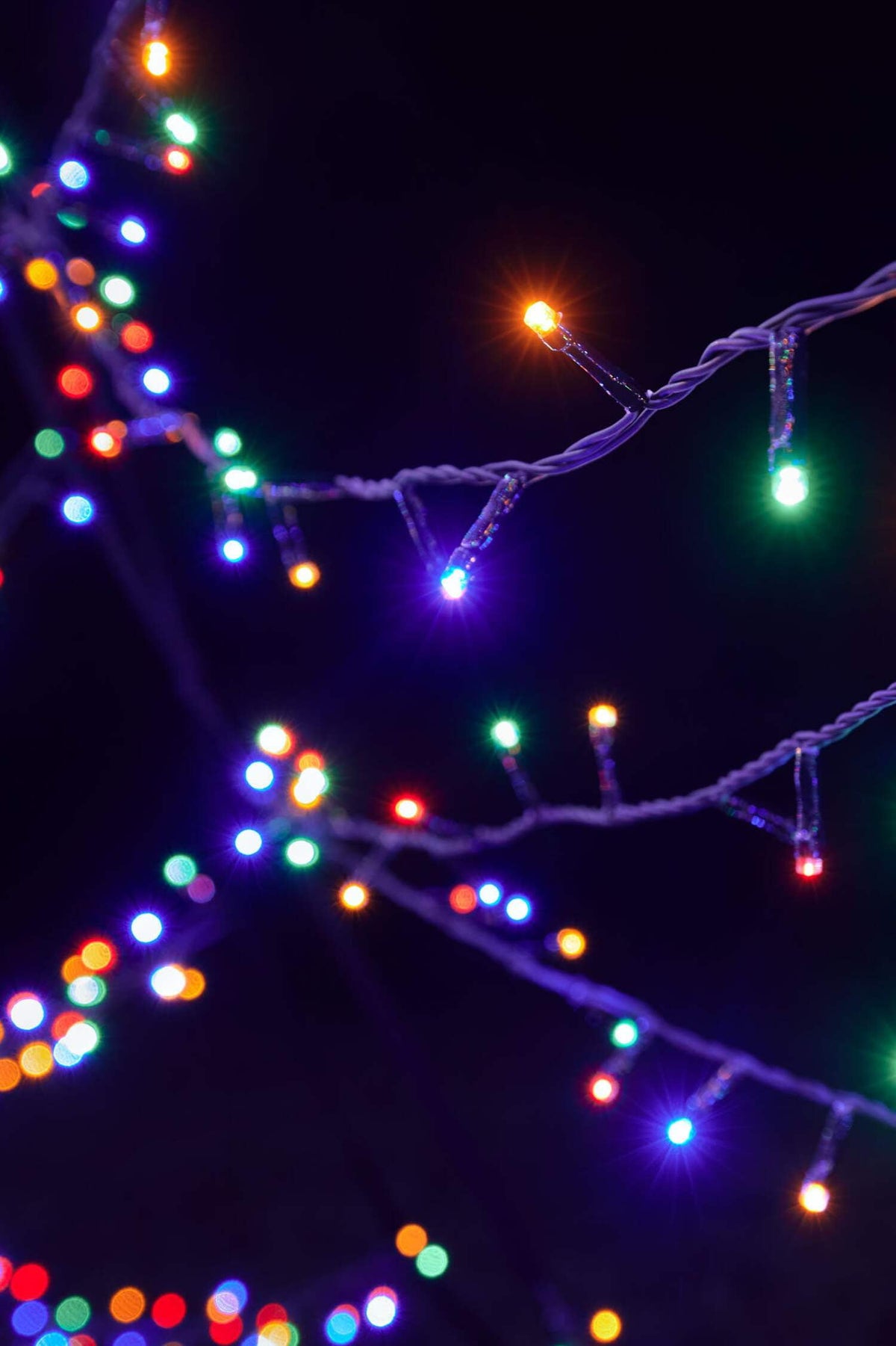 Fairybell Outdoor LED Christmas Tree (25FT 1500 LED Lights) Easy Install, Warm White Color, Pole Sold Separately