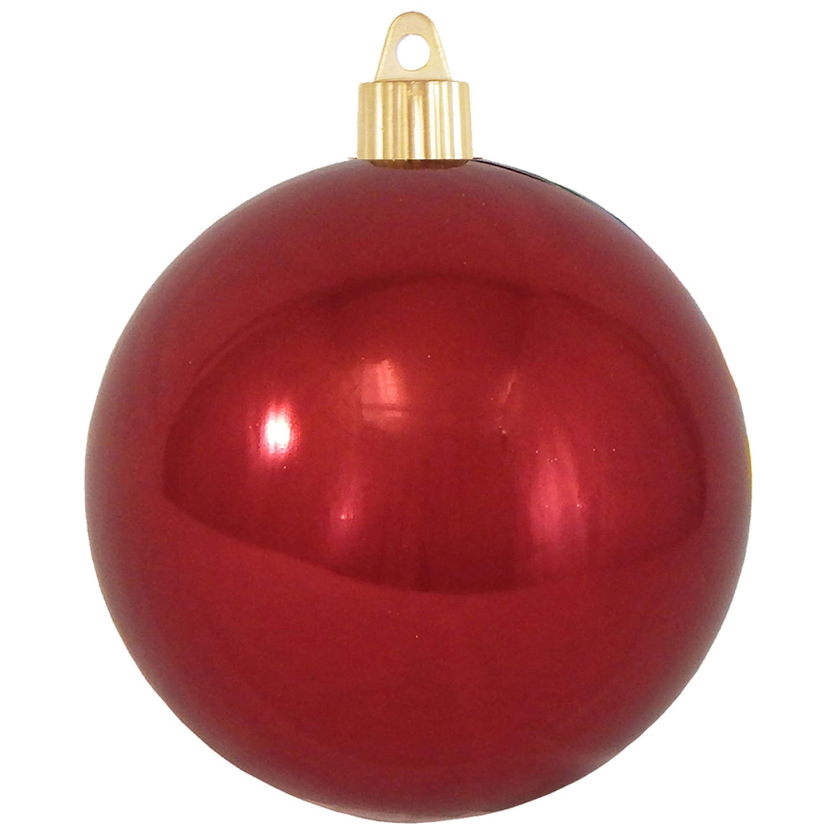 Christmas By Krebs Ornament, Large Commercial Grade Indoor and Outdoor Shatterproof Plastic, UV and Water Resistant Ball Ornament Decorations (Shiny Azure Blue, 12 inch (300mm))