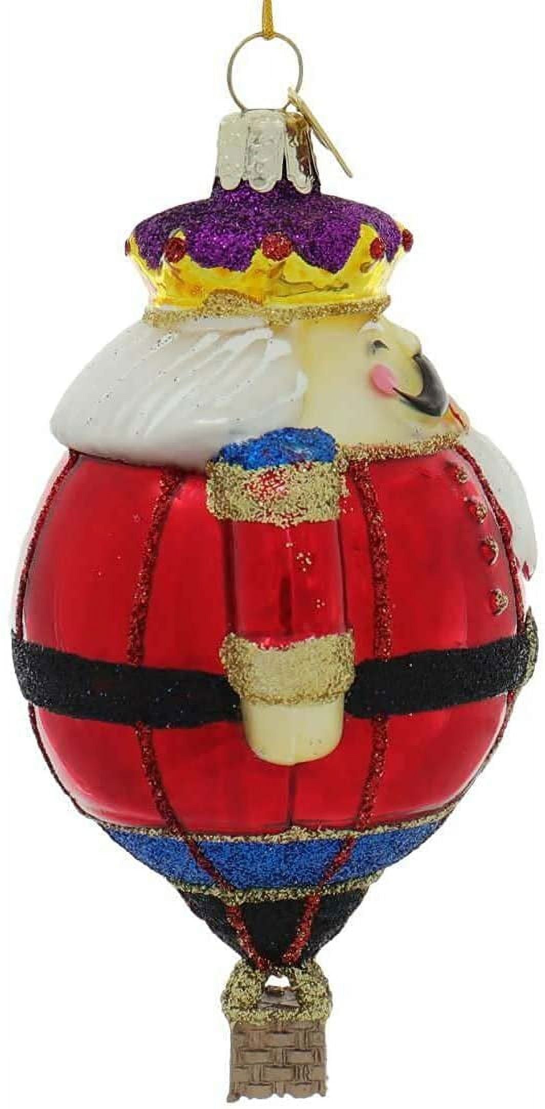 Kurt Adler Noble Gems Hot Air Balloon Ornament Set of 3