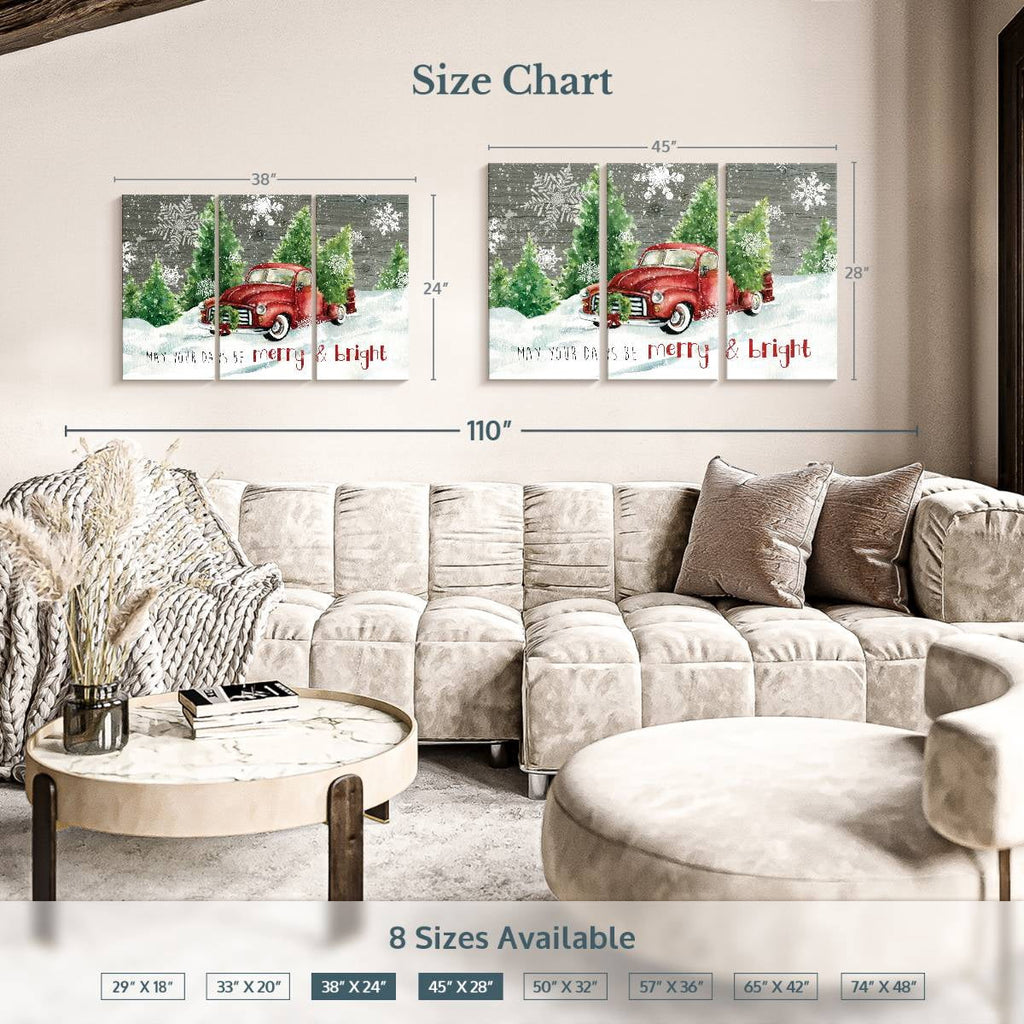 Elephant Stock Moonlit Skaters Wall Art - Horizontal Multi Panel Canvas - Living Room Wall Decor - Holiday Multi Panel - Blue And White Decor By Marilyn Dunlap - 74" x 48"