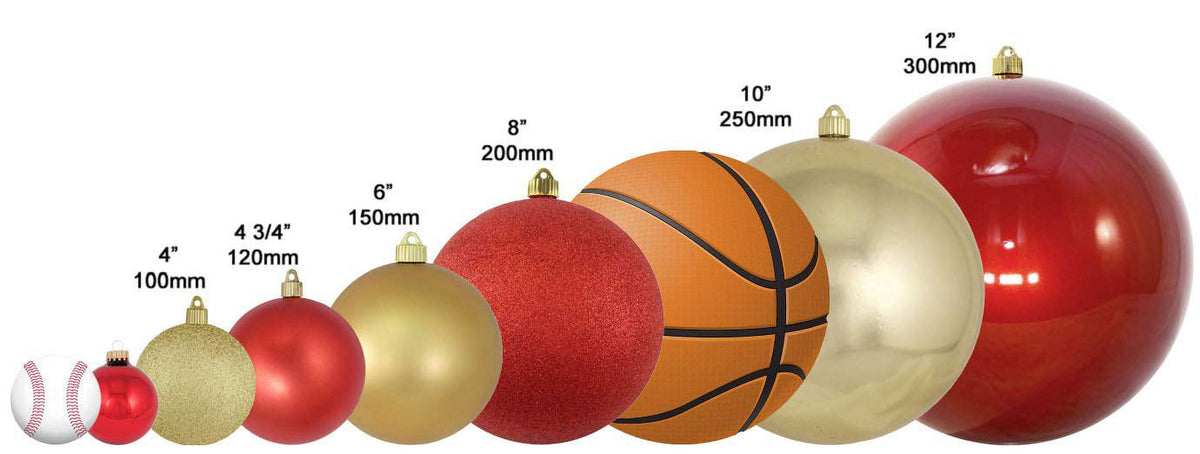 Christmas By Krebs Ornament, Large Commercial Grade Indoor and Outdoor Shatterproof Plastic, UV and Water Resistant Ball Ornament Decorations (Shiny Azure Blue, 12 inch (300mm))