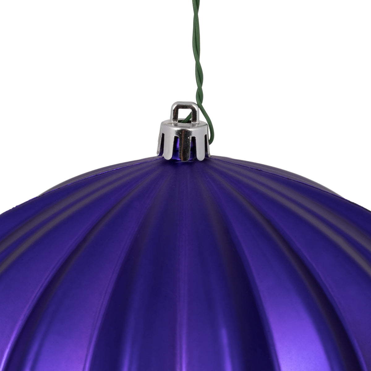 Vickerman 5.7" Burnished Orange Matte Onion Christmas Ornament, UV treated, Set of 3