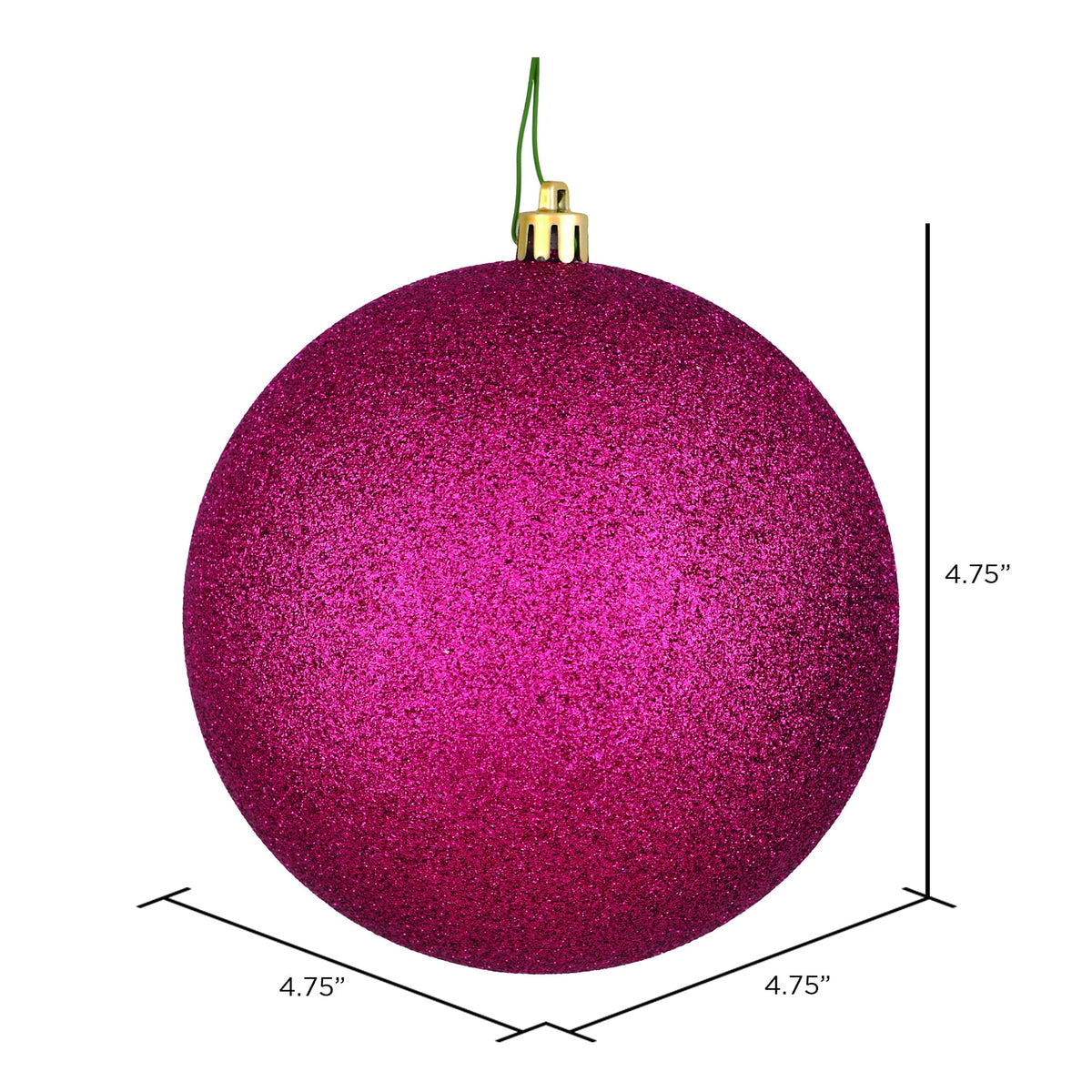 Vickerman 4.75" Midnight Blue Matte Ball Ornament, 4 per Bag