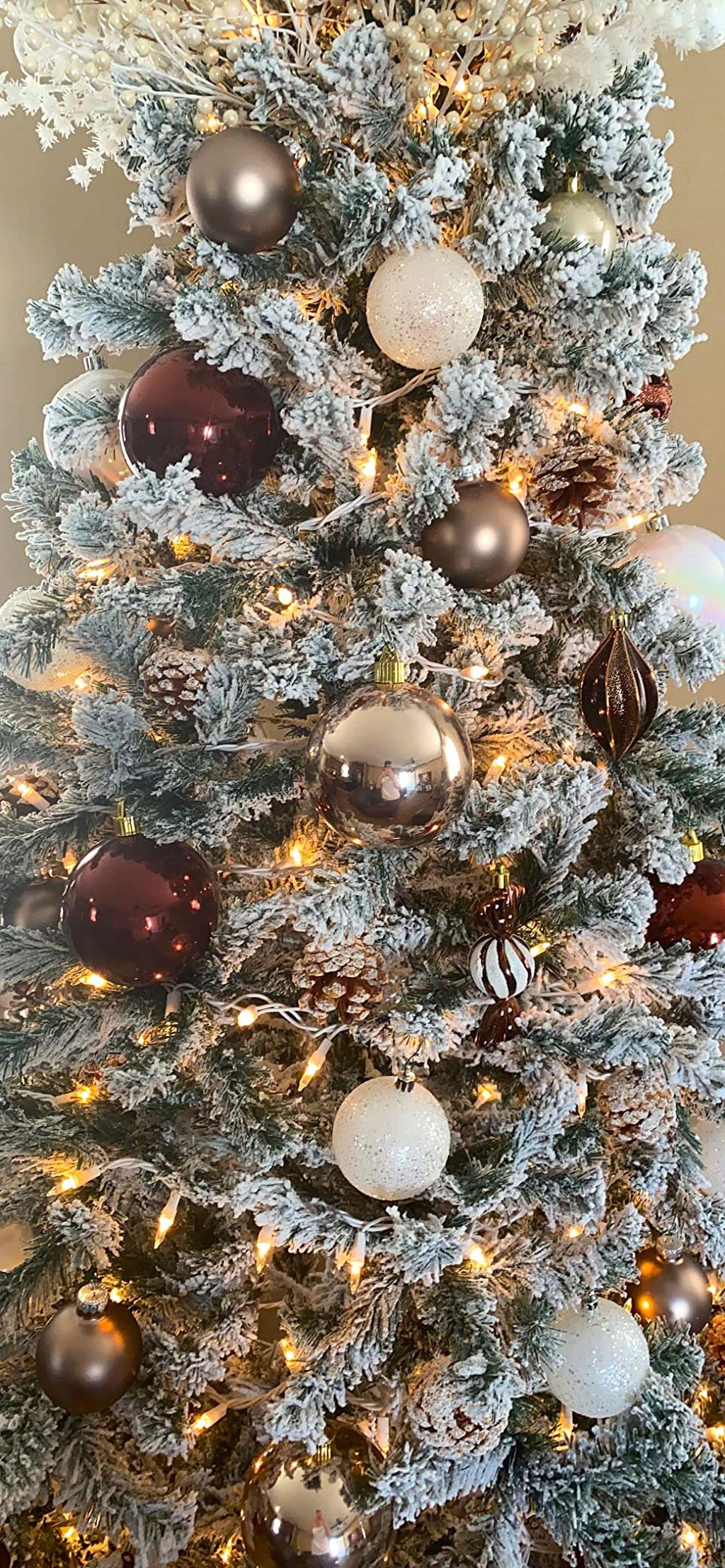 Christmas By Krebs Ornament, Large Commercial Grade Indoor and Outdoor Shatterproof Plastic, UV and Water Resistant Ball Ornament Decorations (Shiny Azure Blue, 12 inch (300mm))
