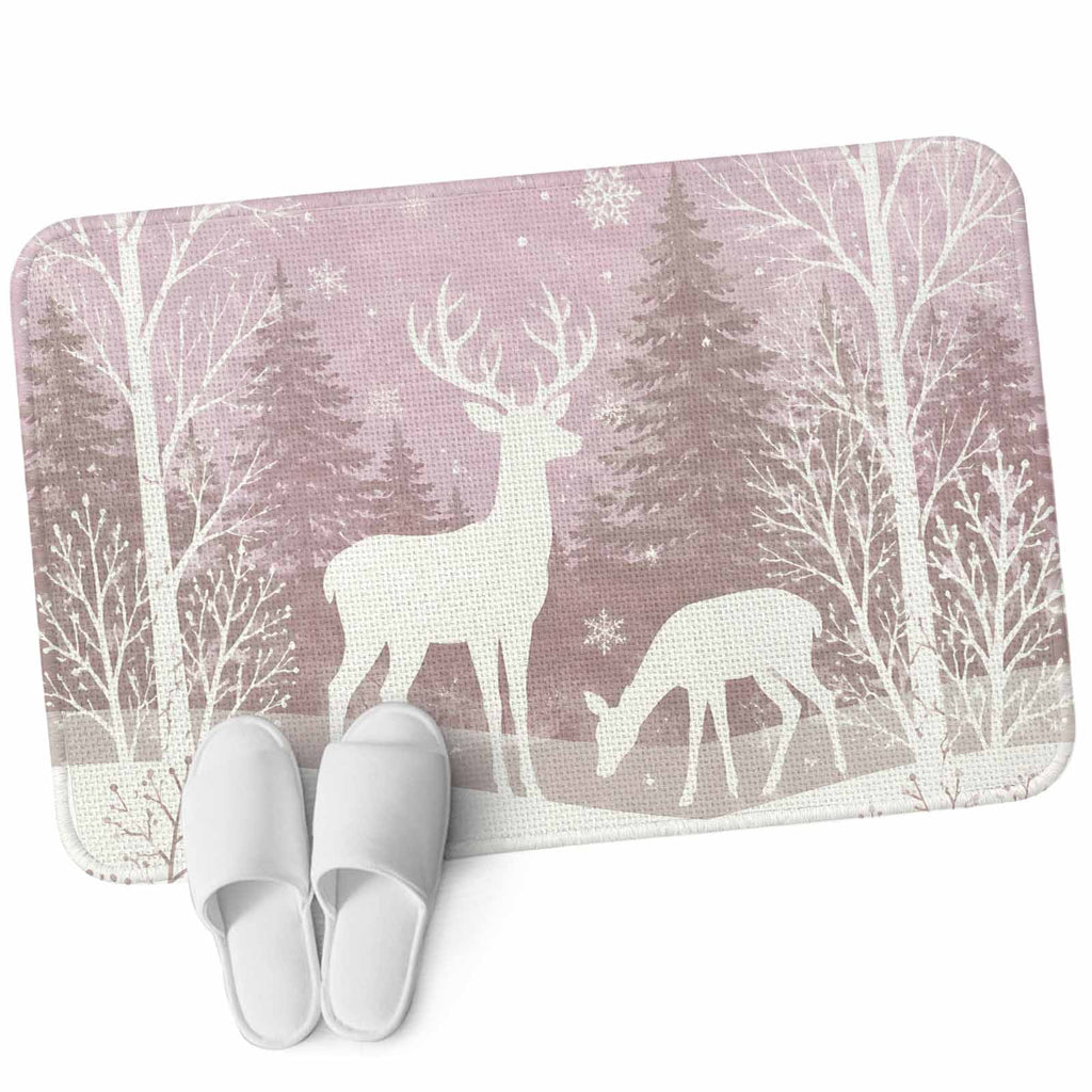 Red Truck Christmas Washable Area Rugs for Living Room Bedroom, Large Non Slip Indoor Floor Carpet Absorbent Xmas Tree Gnomes Navy Blue Snowflake Door Mat Rugs for Bathroom Entryway 63"x90.6"