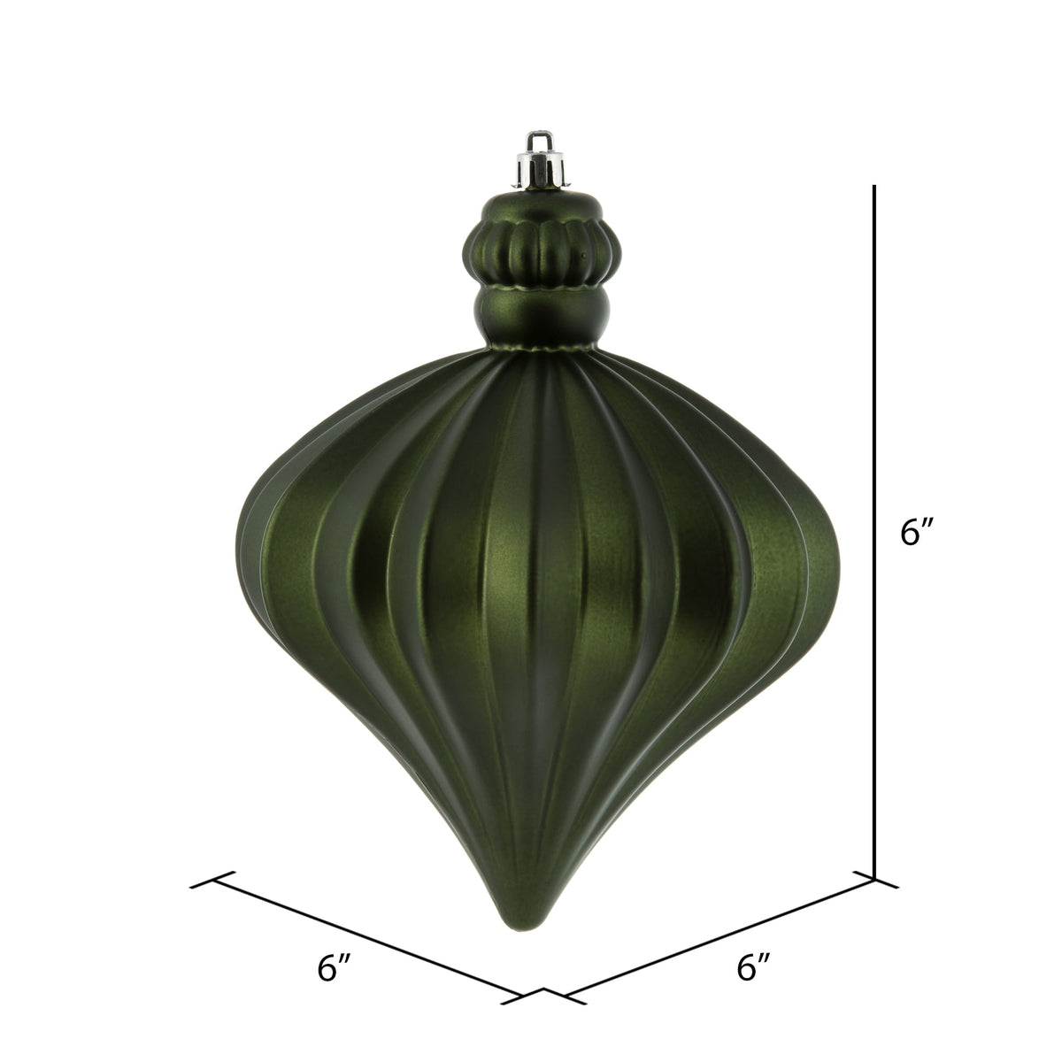Vickerman 6" Periwinkle Matte Onion Drop 4/Bg