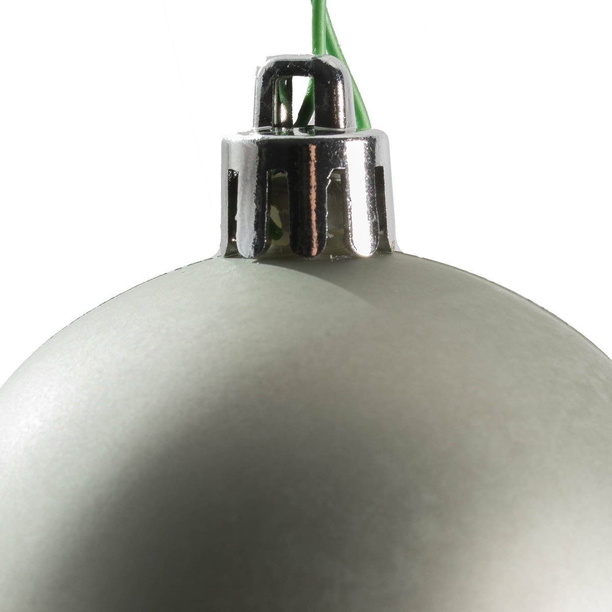 Vickerman 2.4" Christmas Ornament Ball, Silver Shiny Finish, Shatterproof Plastic, UV Resistant, Holiday Christmas Tree Decoration, 24 Pack