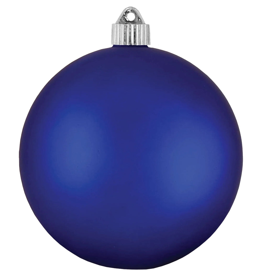 Christmas By Krebs Ornament, Large Commercial Grade Indoor and Outdoor Shatterproof Plastic, UV and Water Resistant Ball Ornament Decorations (Shiny Azure Blue, 12 inch (300mm))