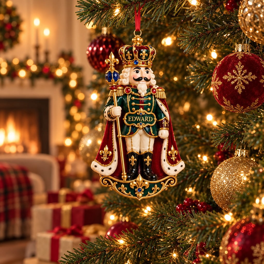 Personalized Christmas Ornament Royal Nutcracker With Custom Name
