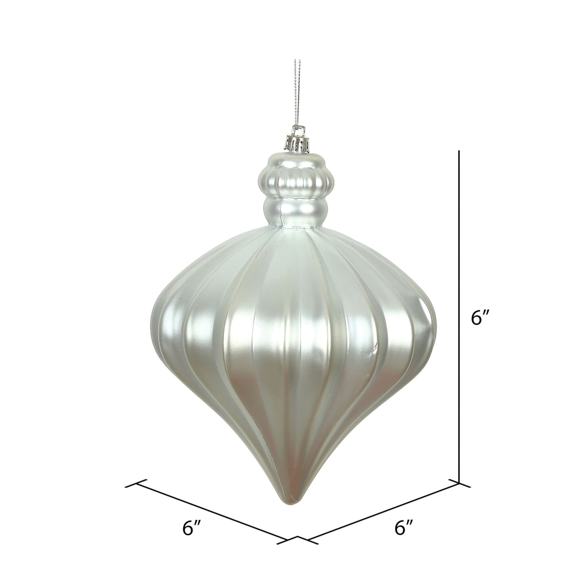 Vickerman 6" Periwinkle Matte Onion Drop 4/Bg