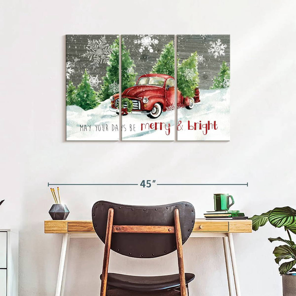 Elephant Stock Moonlit Skaters Wall Art - Horizontal Multi Panel Canvas - Living Room Wall Decor - Holiday Multi Panel - Blue And White Decor By Marilyn Dunlap - 74" x 48"