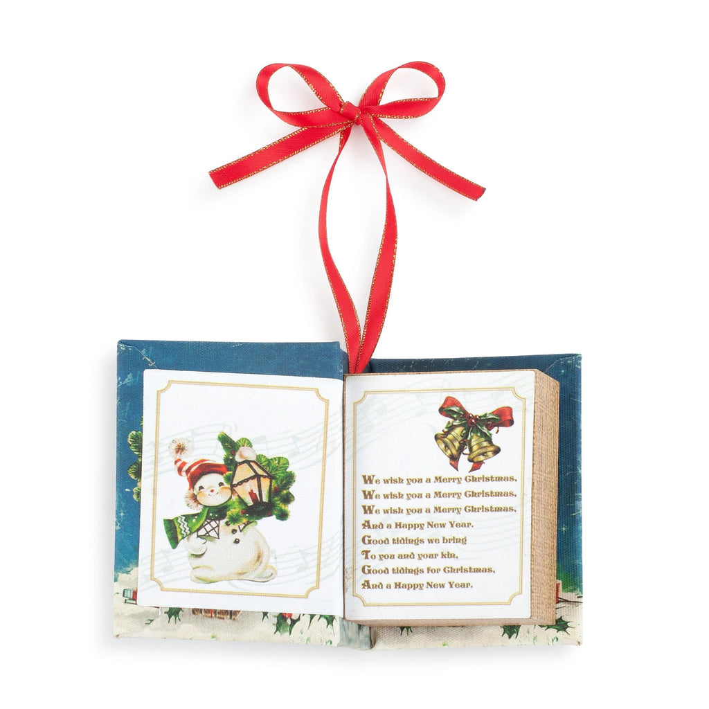 Mr. Christmas Nostalgic Musical Songbooks 3.75" Set of 4, Plays Music