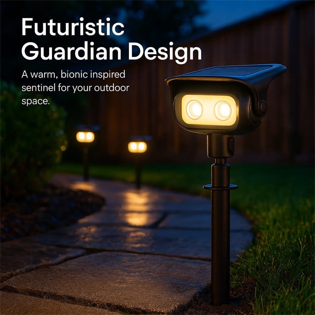 Indmird 1 pack Solar Path Lights, IP67 Waterproof for Garden Pathway Walkway Yard Lawn Decorative Landscape Lighting(Warm)
