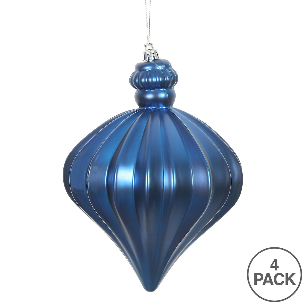 Vickerman 6" Periwinkle Matte Onion Drop 4/Bg
