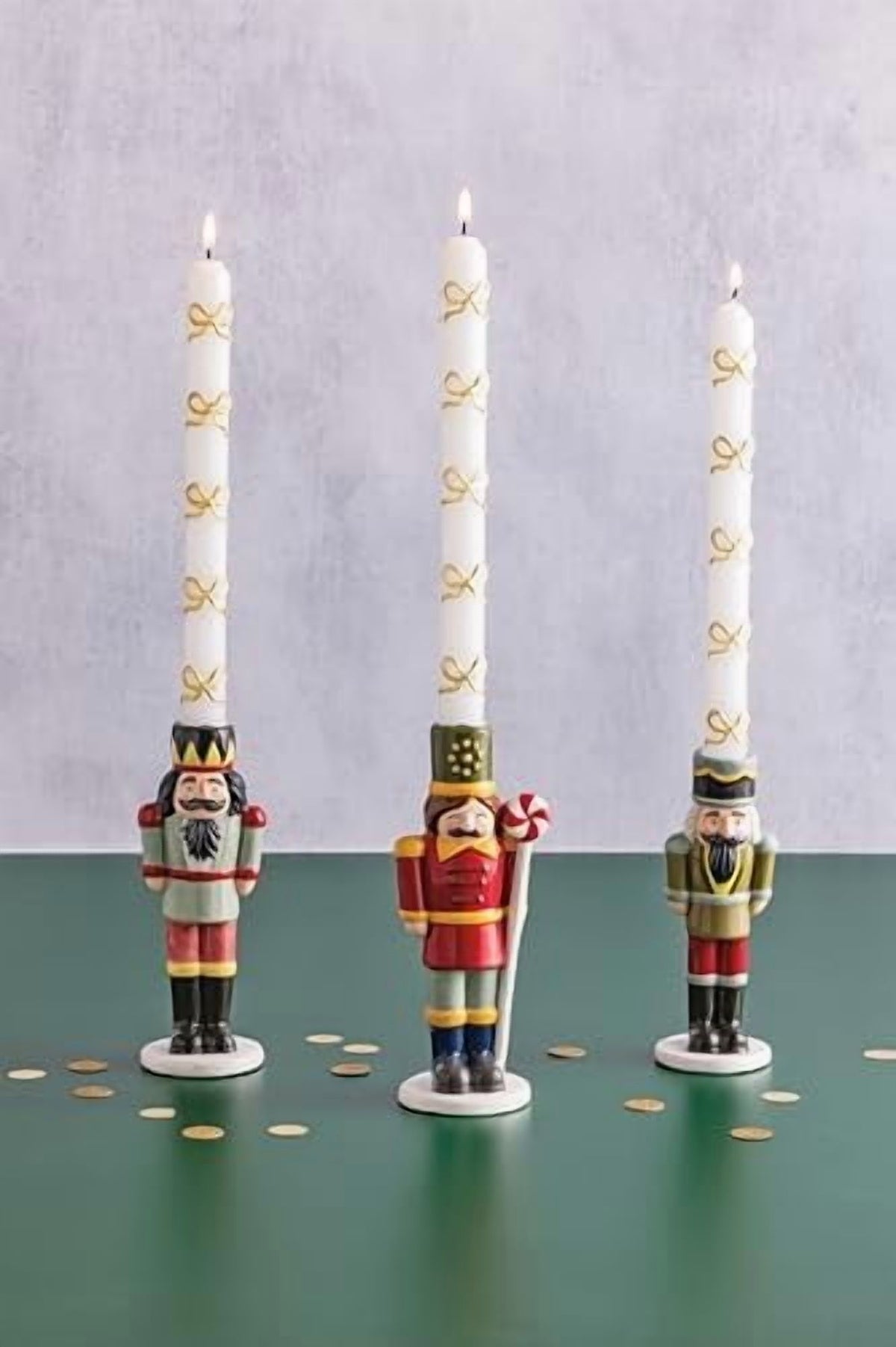 Mud Pie Christmas Small Nutcracker Taper Holder