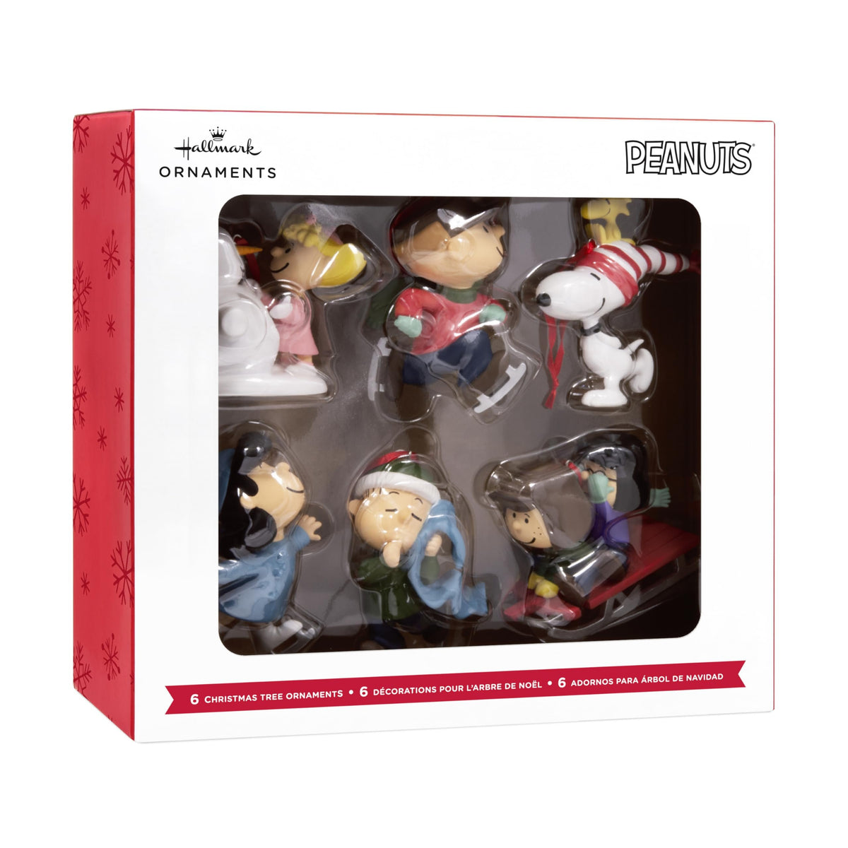 Hallmark The Peanuts Gang Christmas Ornaments, Set of 6