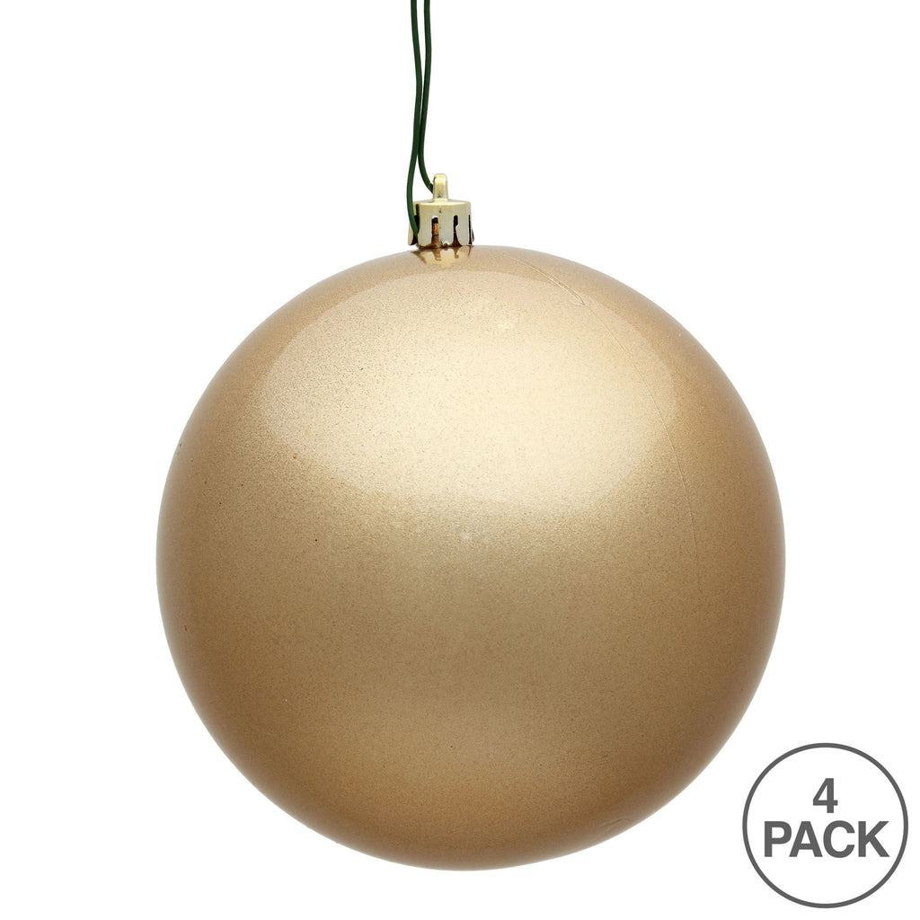 Vickerman 4.75" Midnight Blue Matte Ball Ornament, 4 per Bag