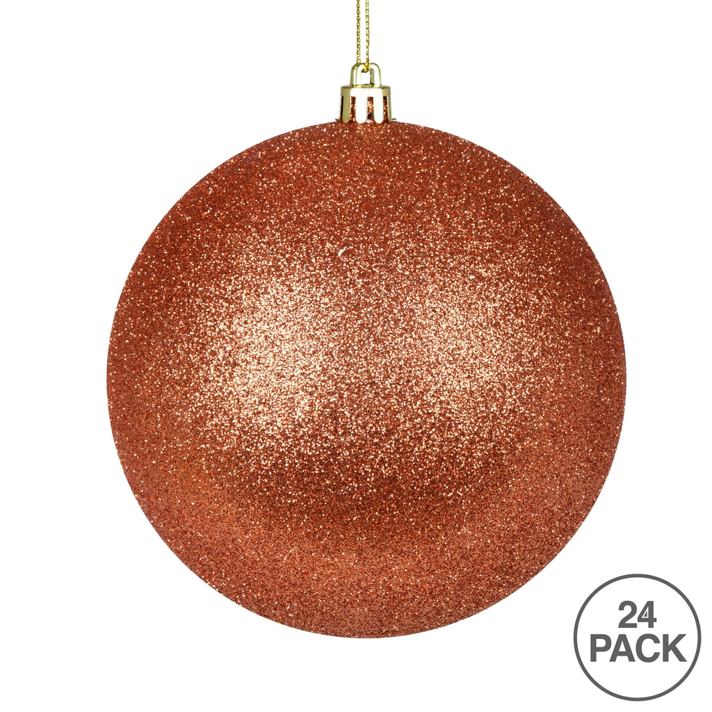 Vickerman 2.4" Christmas Ornament Ball, Silver Shiny Finish, Shatterproof Plastic, UV Resistant, Holiday Christmas Tree Decoration, 24 Pack