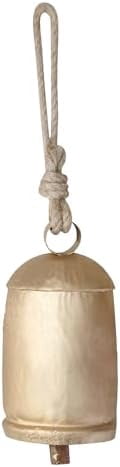 Set of 3 Rustic Christmas Cow Bells for Decoration – Antique Metal Jingle Bells for Tree, Wreath, & Holiday Decor