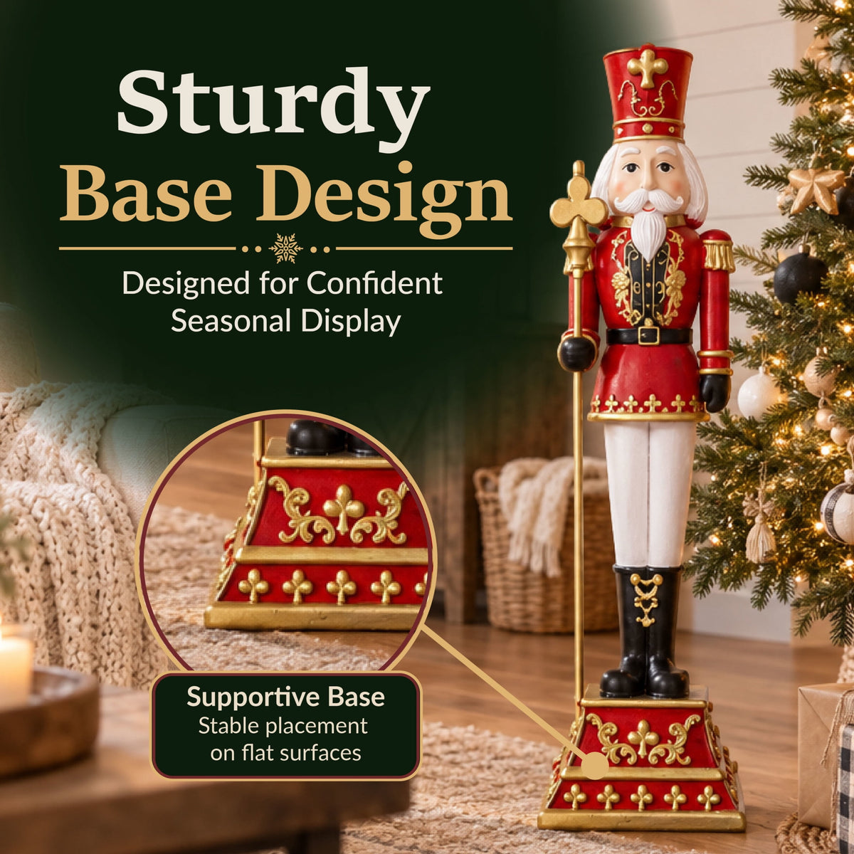 Sunnydaze 48" Victor the Regal Nutcracker Decorative Christmas Statue
