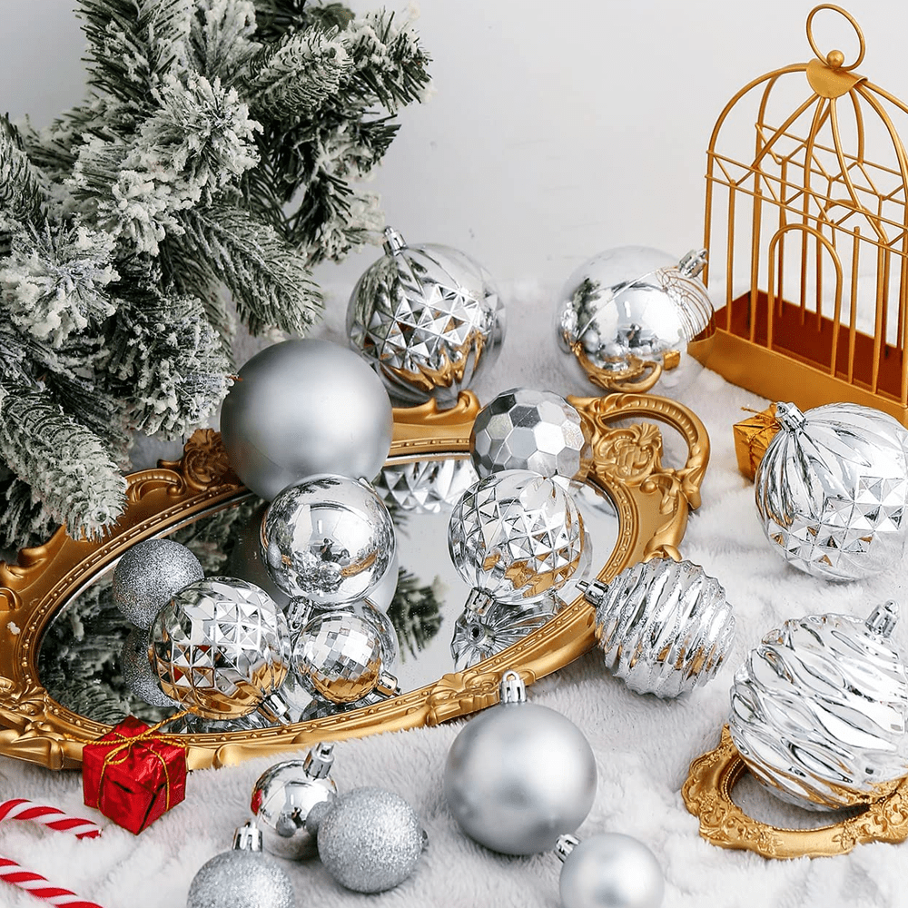 Christmas Ball Ornaments Shatterproof Christmas Ornaments Set Decorations for Xmas Tree Balls